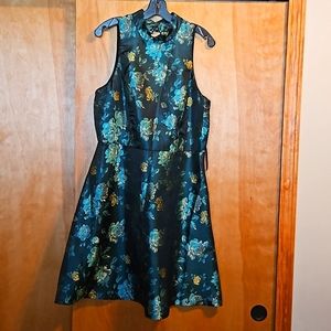 KUT Brand Ladies Sz12 Floral Shiny Dress NWOT